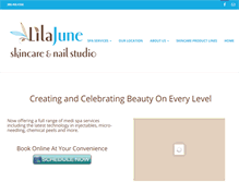 Tablet Screenshot of lilajuneskincare.com